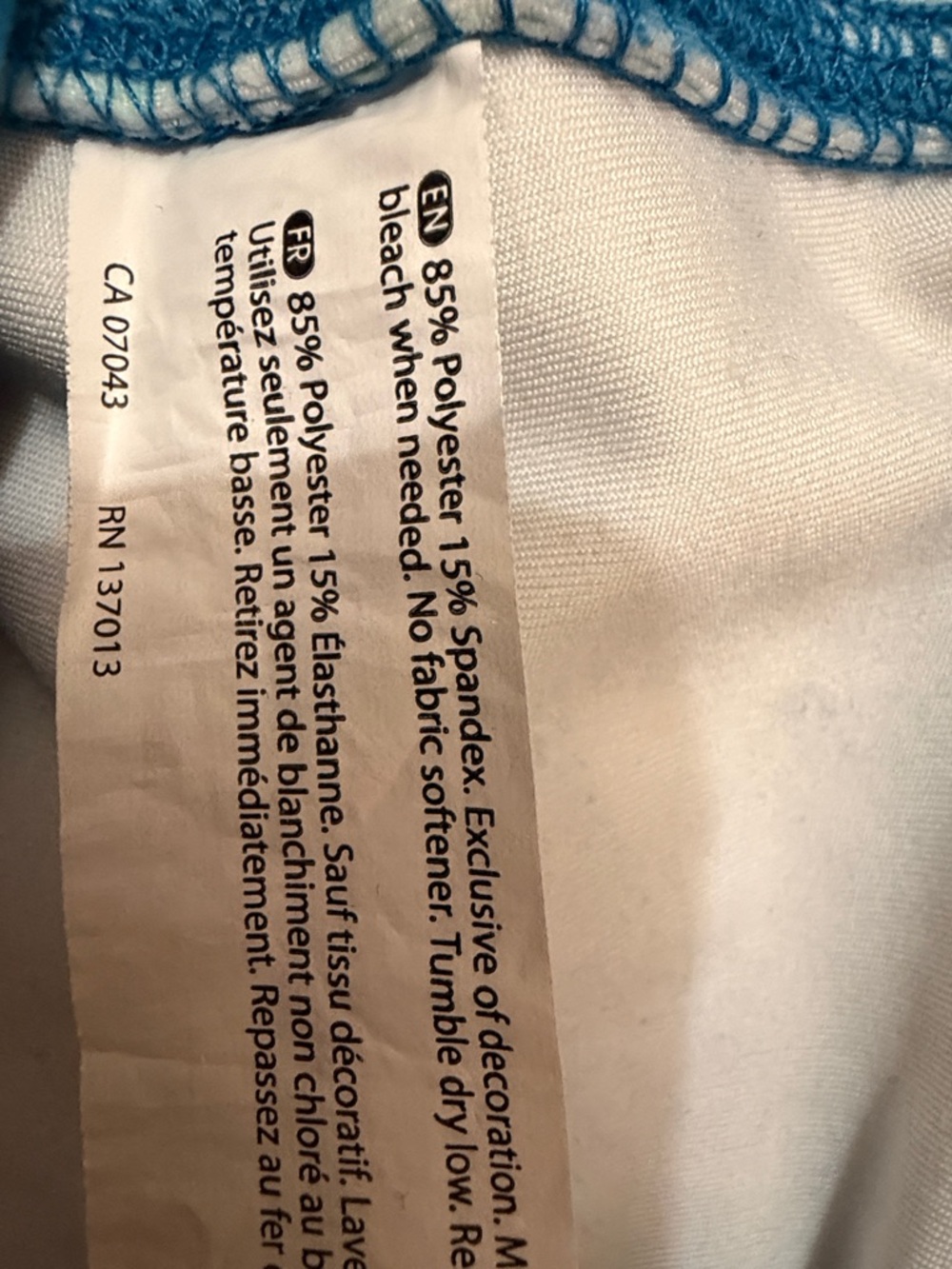 Wildfox Blue, Yellow & White Tie-Dye Leggings - Picture 8 of 12